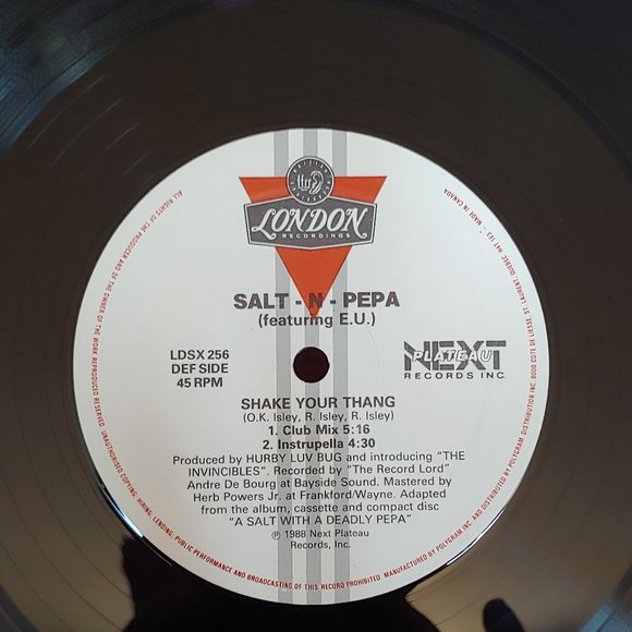 VINTAGE, 1988 SALT N PEPA SHAKE YOUR THANG 12" E.P - Picture 2 of 5